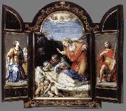CARRACCI, Annibale Triptych oil painting artist